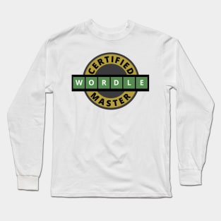 Certified Wordle Master - Wordle Long Sleeve T-Shirt